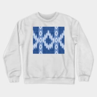 Rhombus Shibori (denim blue) Crewneck Sweatshirt